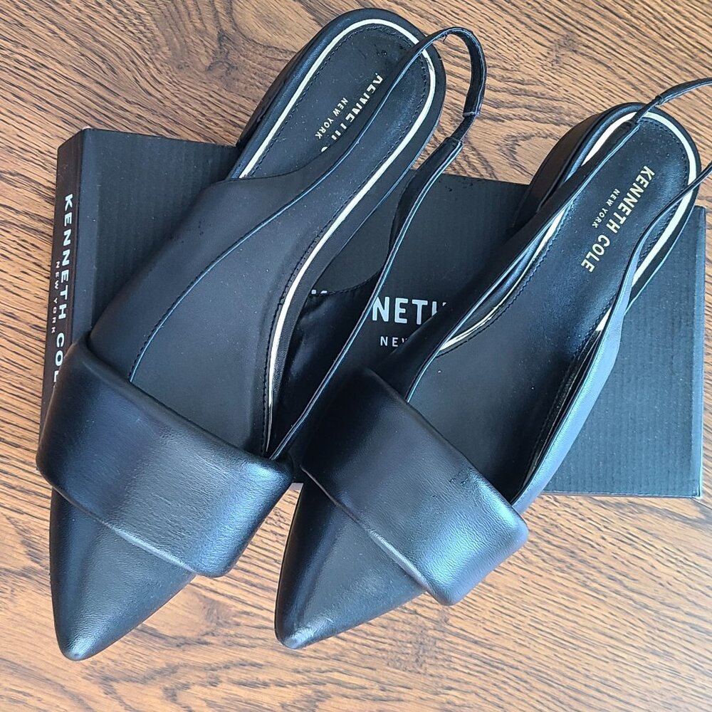 Kenneth Cole New York Women's Callen Black Slingback Shoe Sz 11